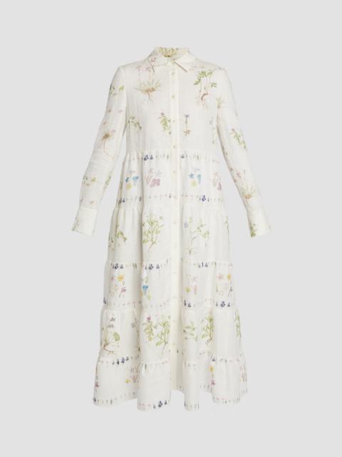 LONG SLEEVE MIDI SHIRT DRESS