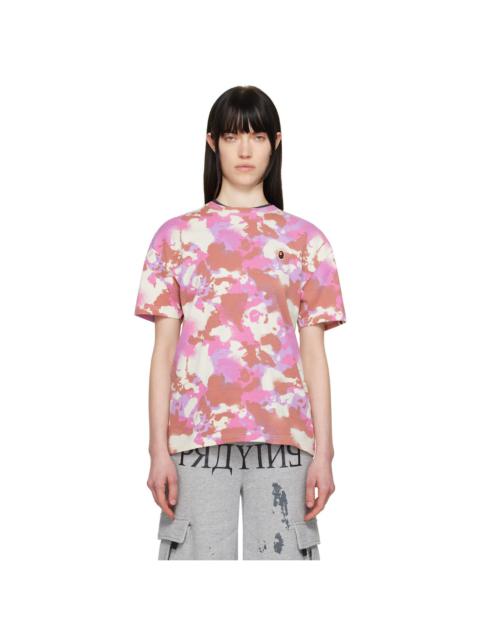 Pink Map Camo Oversized T-shirt