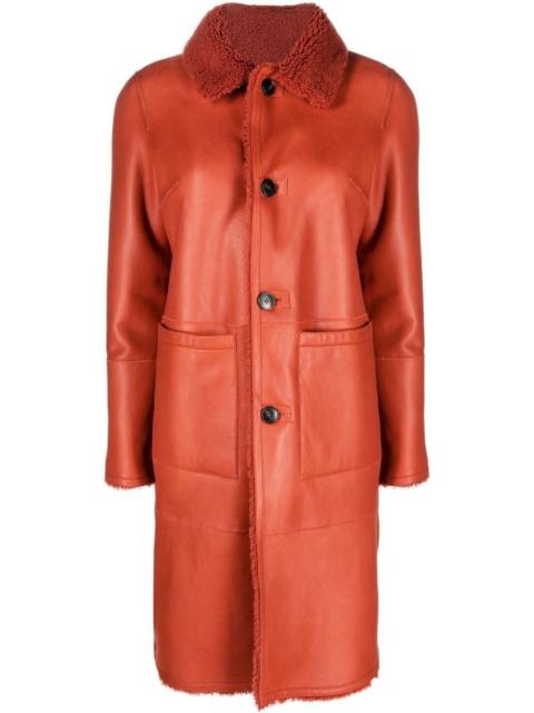 reversible lambskin coat