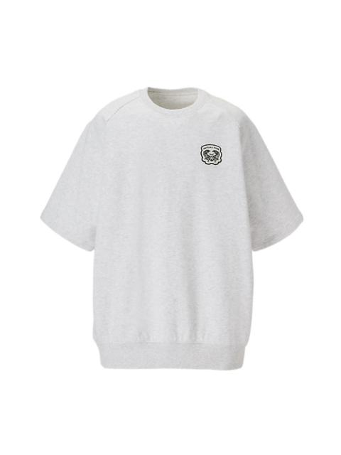 SHORT SLEEVED SWEAT TOP