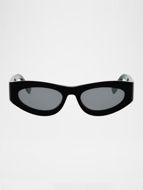 FF Diamonds Oval Acetate Sunglasses