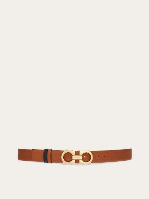 Reversible and adjustable Gancini belt