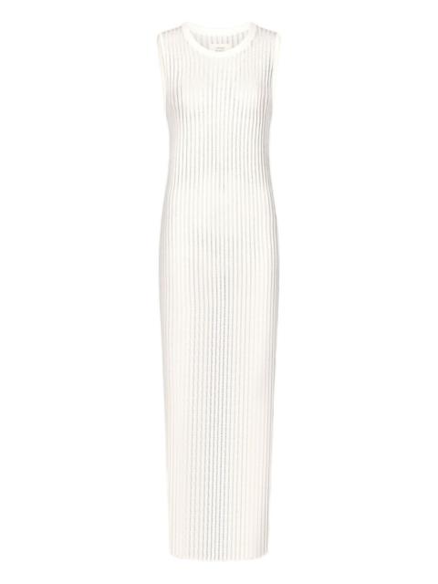 Icaria semi-sheer ribbed knitted maxi dress