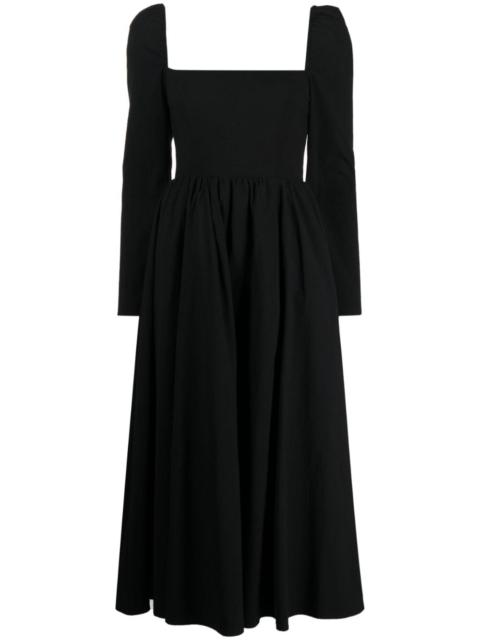 Elly square-neck midi dress