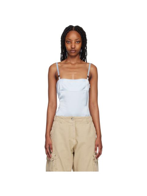 Blue Paneled Bodysuit