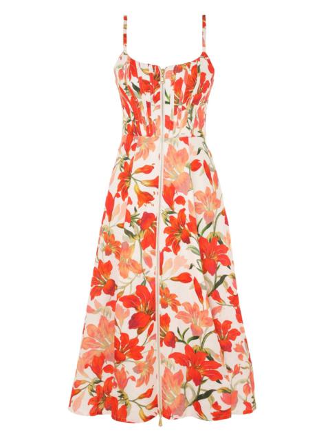 TRANQUILLITY ZIPPED MIDI DRESS