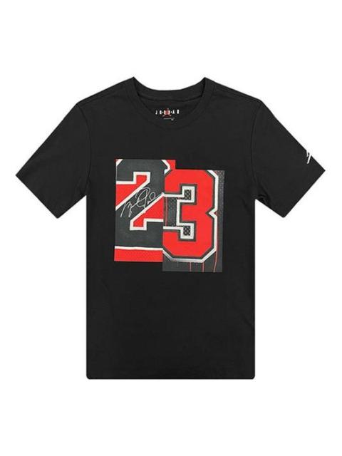 Air Jordan Basketball Sports Round Neck logo Short Sleeve Black CZ2349-010