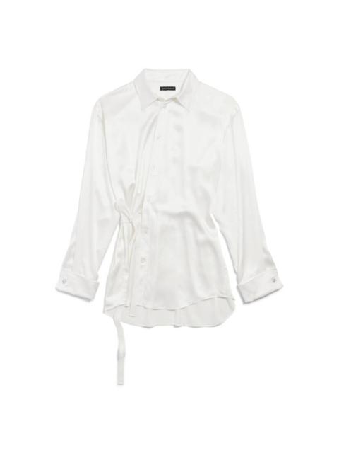 Women's Wrap Shirt in Ivory