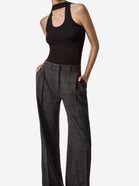 Wide Leg Tailored Trousers