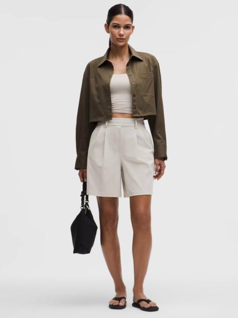 Daydrift Pleated High-Rise Short 7"