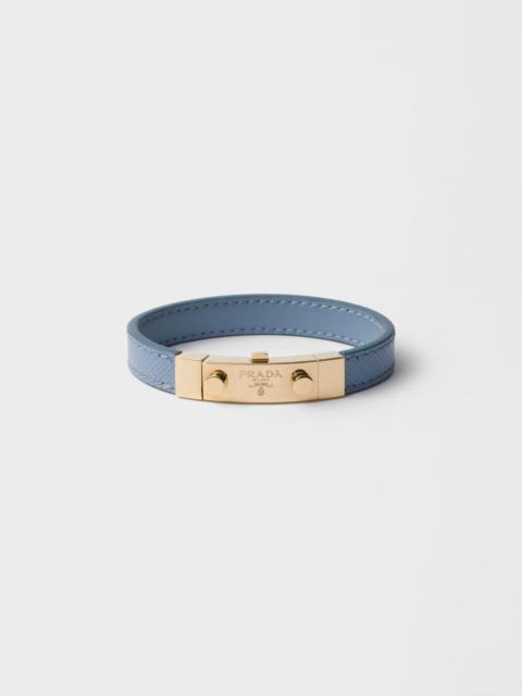 Saffiano leather bracelet