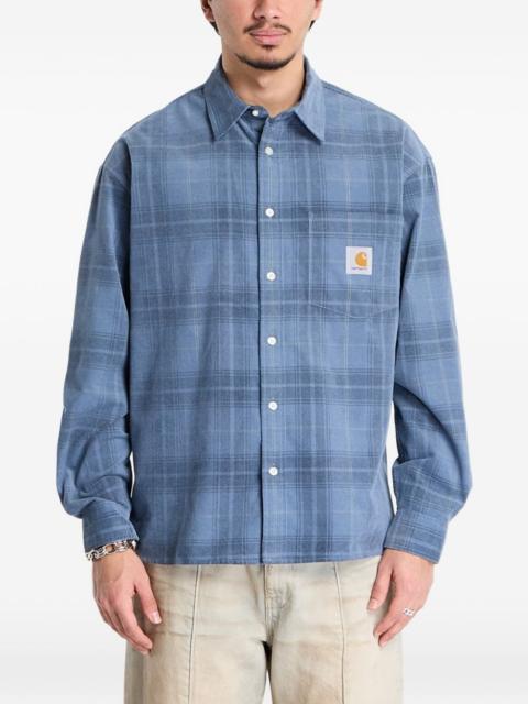 L/S Wilber plaid pocket shirt