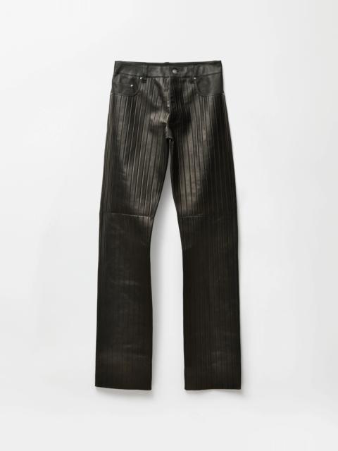 Embossed Leather Pants