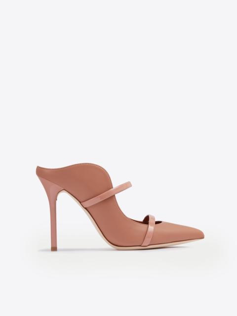 Maureen 100 Blush Leather Mules