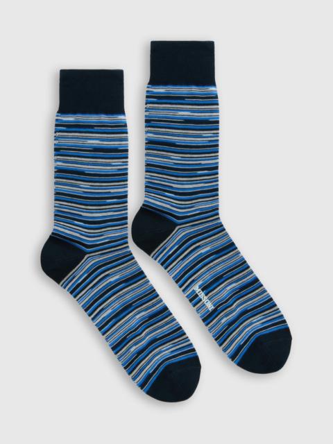 Mid-length cotton-blend socks