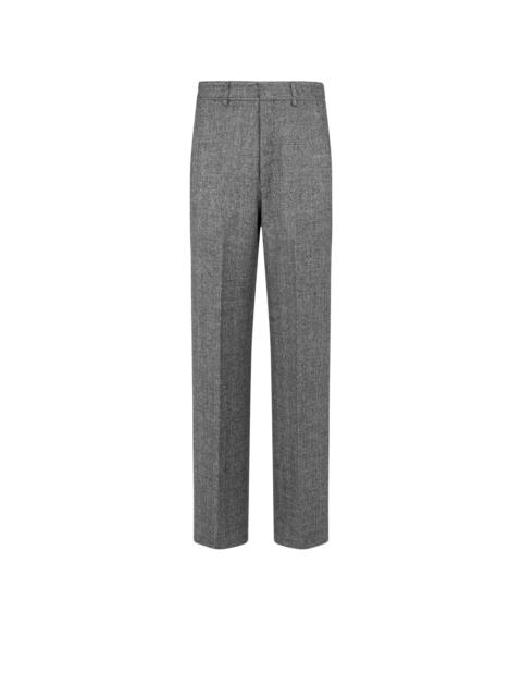SHARKSKIN HERRINGBONE DOUBLE SPLITTABLE PANT