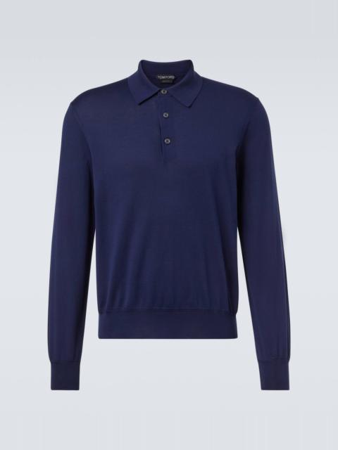 Cotton polo sweater