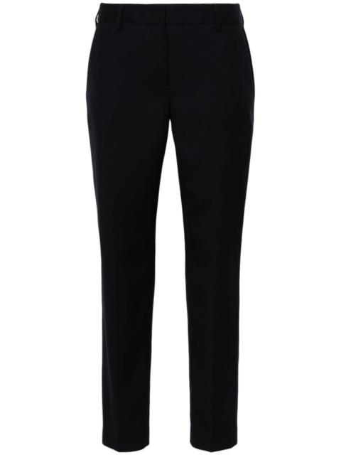 pressed-crease wool trousers
