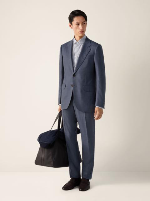 DARK TEAL BLUE CENTOVENTIMILA WOOL SUIT