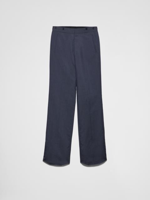 Mohair and silk pants