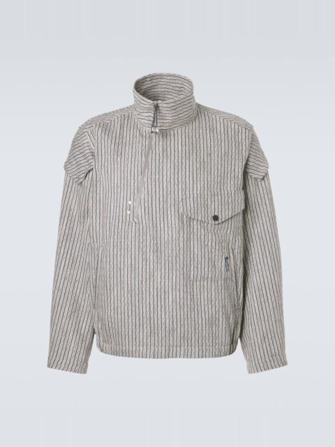 Farkas cotton and linen-blend jacket