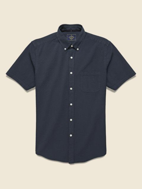 Atlantico Seersucker Shirt - Navy