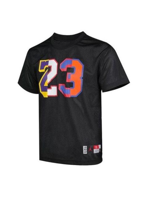 Air Jordan 23 Printing Mesh Short Sleeve Black AV0117-010