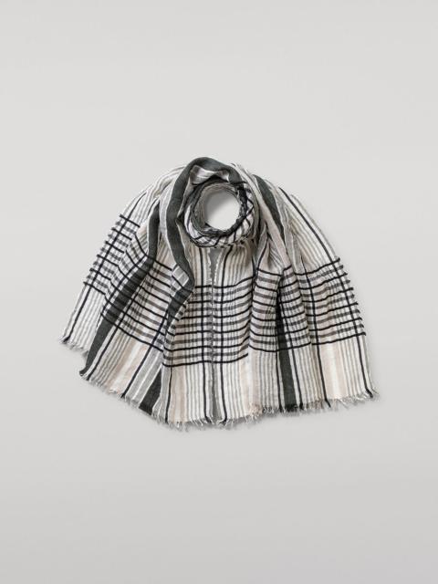 Crawton Graphic Stripe Natural Scarf
