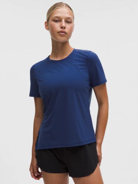 Side-Ruched Running Short-Sleeve Shirt