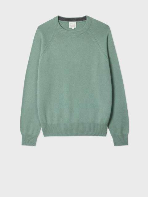 Sage Green Cashmere Crew Neck Sweater