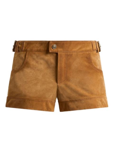 suede shorts