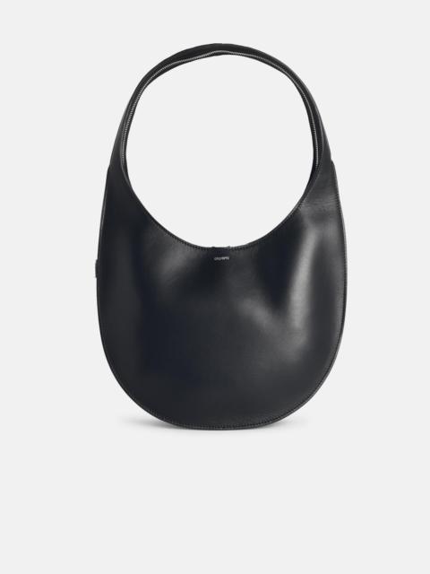 MEDIUM SOFT 'SWIPE' BLACK LEATHER BAG