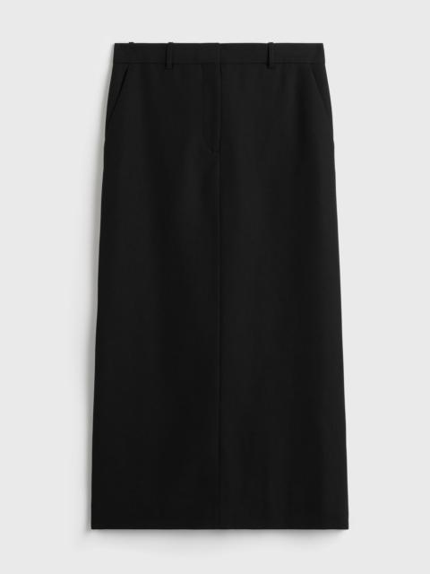 Low-waist straight skirt black