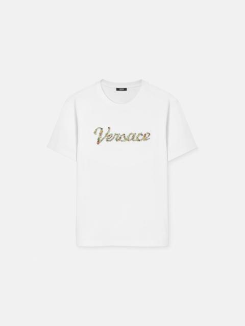 Embroidered Cotton-Jersey T-Shirt