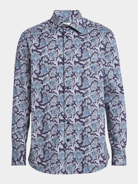 Men's Floral Patterned Sport Shirt