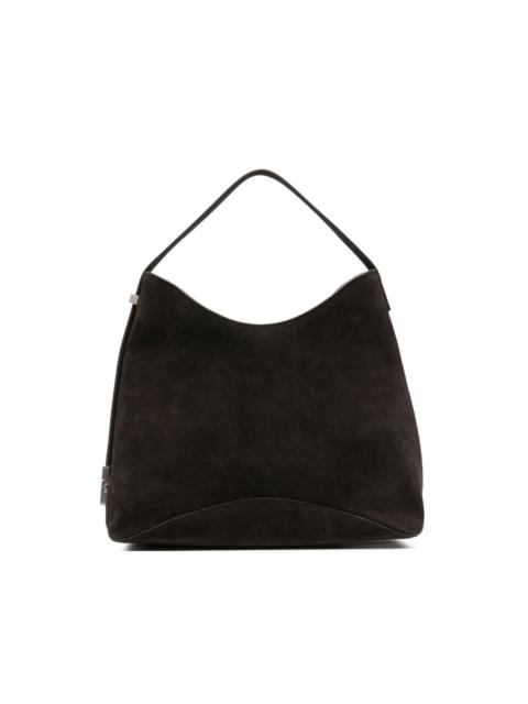 suede buckle-detail tote bag