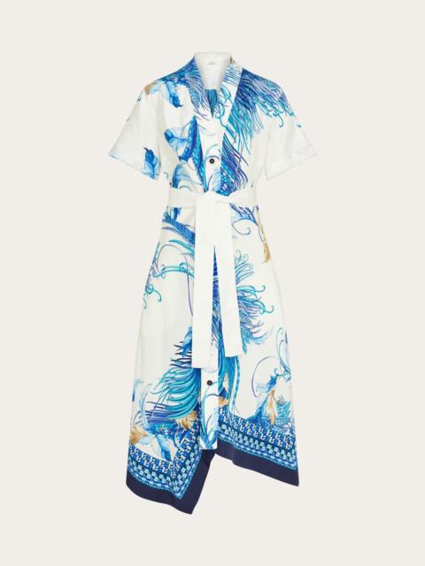 Asymmetric midi dress