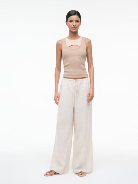 STAUD MATEO LINEN PANT NATURAL