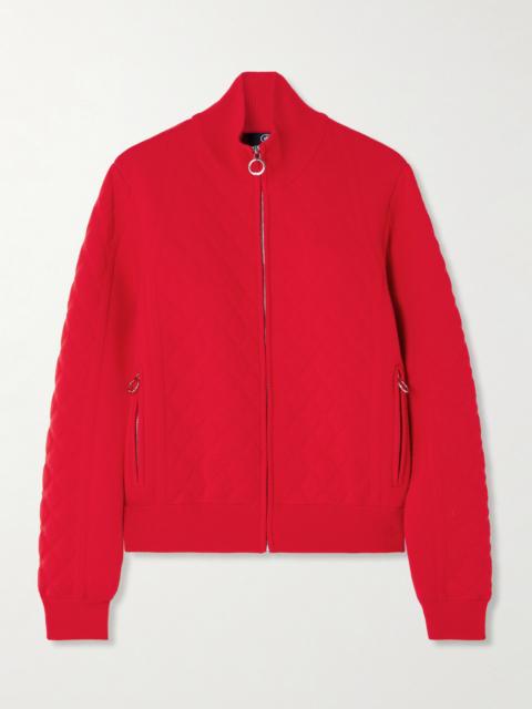 Nuria Jacquard-knit Wool-blend Turtleneck Cardigan