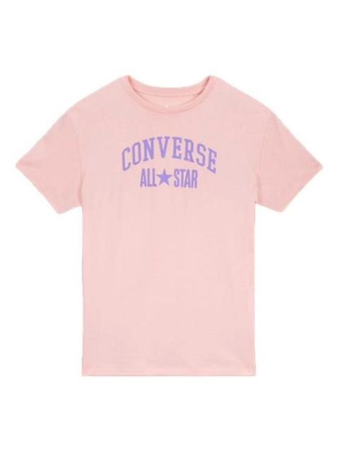(WMNS) Converse Sport Graphic T-Shirt 'Pink Blue' 10017793-A02