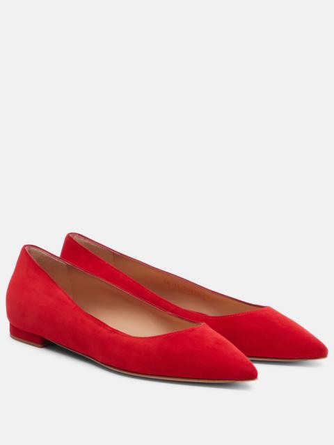 Suede ballet flats