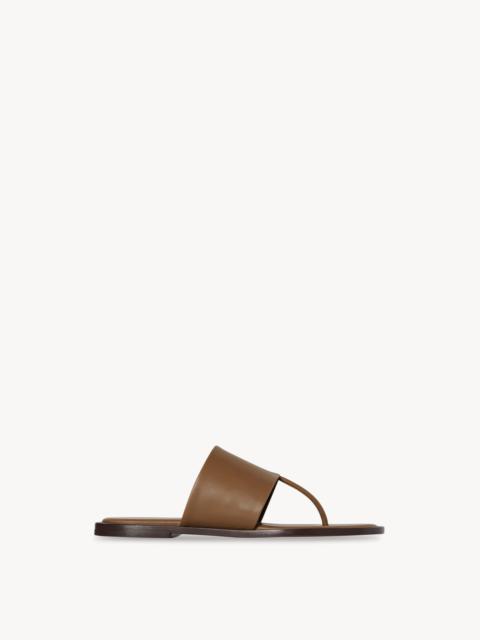 Signum Flat Sandal in Leather