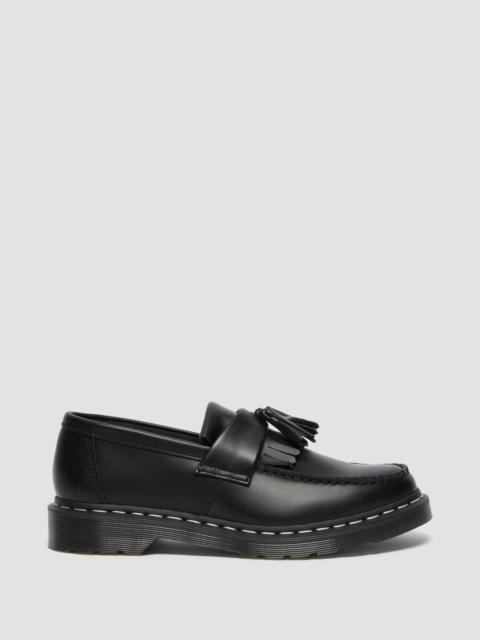Adrian White Stitch Smooth Leather Loafers