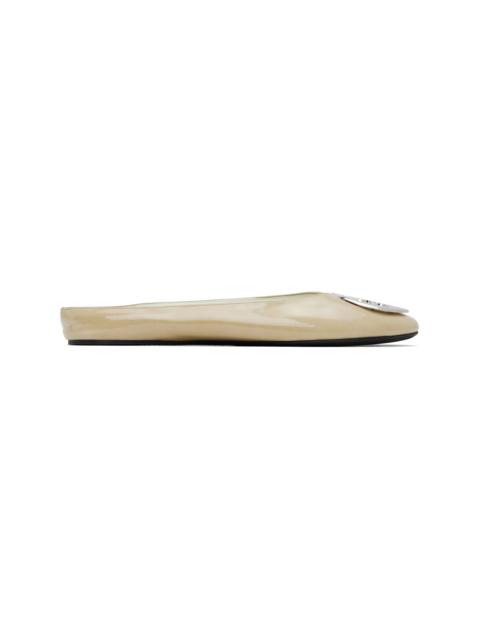 SSENSE Exclusive Beige Reva Backless Ballerina Flats