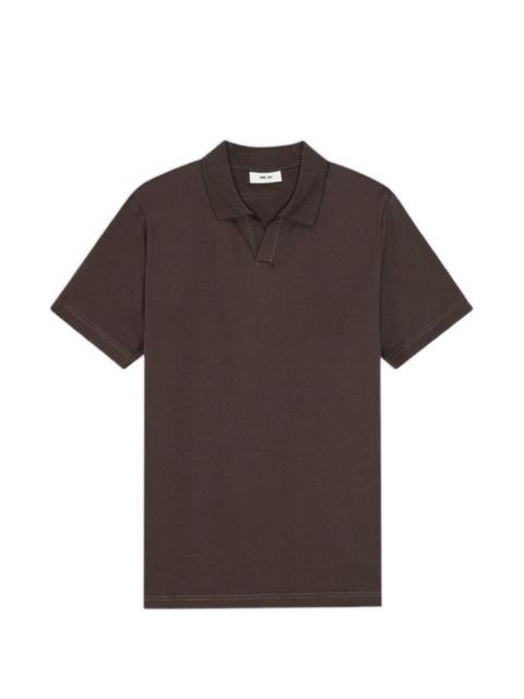 open-collar T-shirt