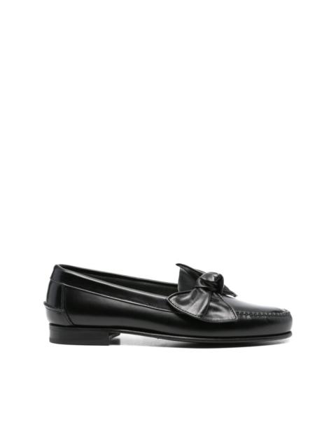 bow-detail loafers