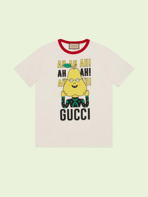Gucci pear print cotton T-shirt
