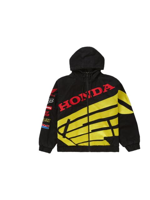 Supreme Honda Fox Racing Puffy Zip Up Jacket Black