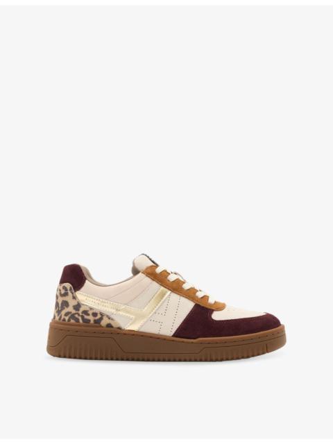 Vix Leather and Suede Low-Top Trainers