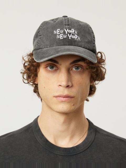 80S NY CAP - BLACK